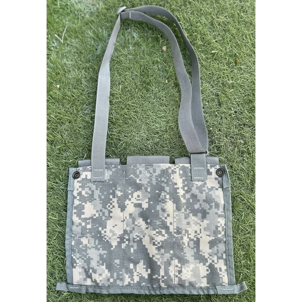 3 Military Pouches: 2 QT Canteen Pouch, 6 Mag Bandoleer Ammo, Improved First Aid